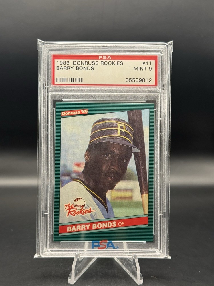 1986 Donruss The Rookies Barry Bonds #11 PSA 9