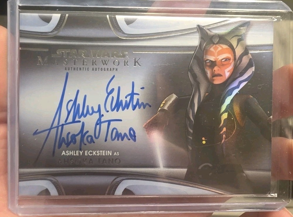 2021 Topps Star Wars Masterwork Ashley Eckstein Auto Canvas Ahsoka Tano #/50