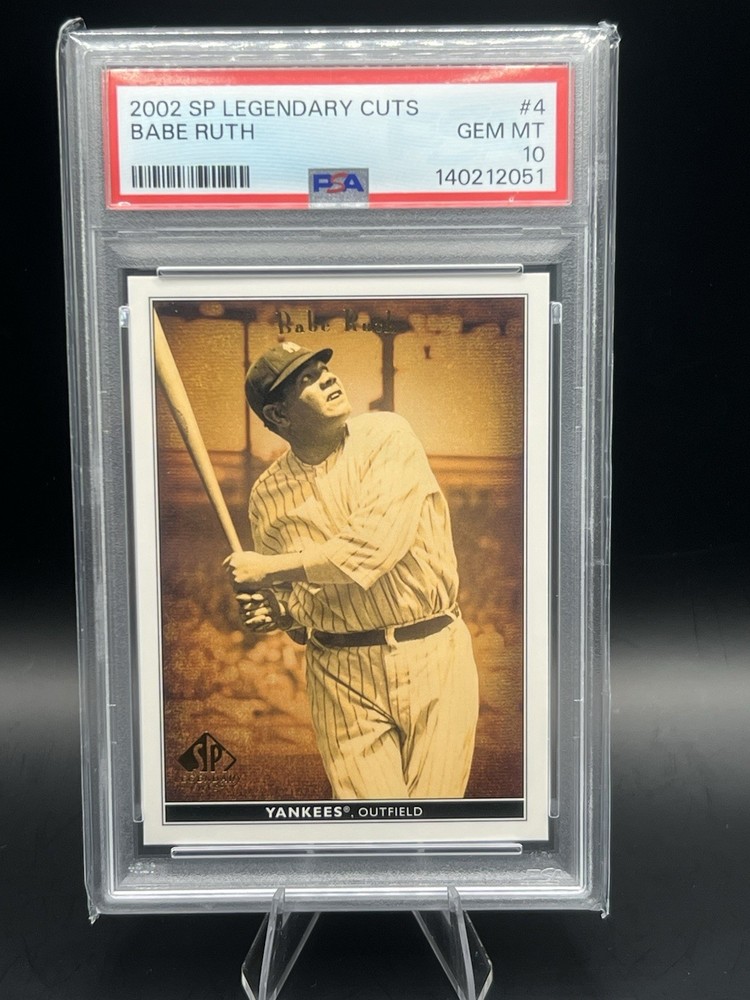 PSA 10 Babe Ruth 2002 Sp Legendary Cuts Babe Ruth PSA 10 Gem Mint