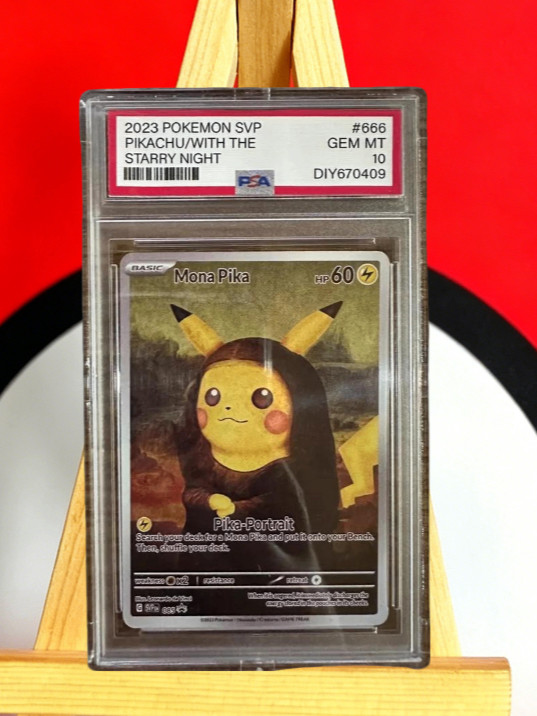 Pikachu Mona Pika 2023 Pokemon SVP collection Pokemon card (Equivalent to PSA10）
