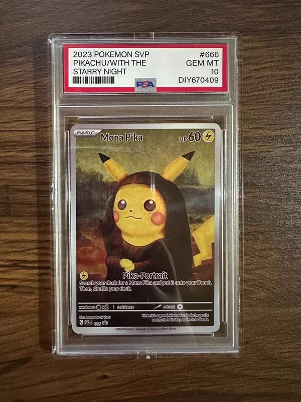 Pikachu Mona Pika 2023 Pokemon SVP collection Pokemon card (Equivalent to PSA10） view 2