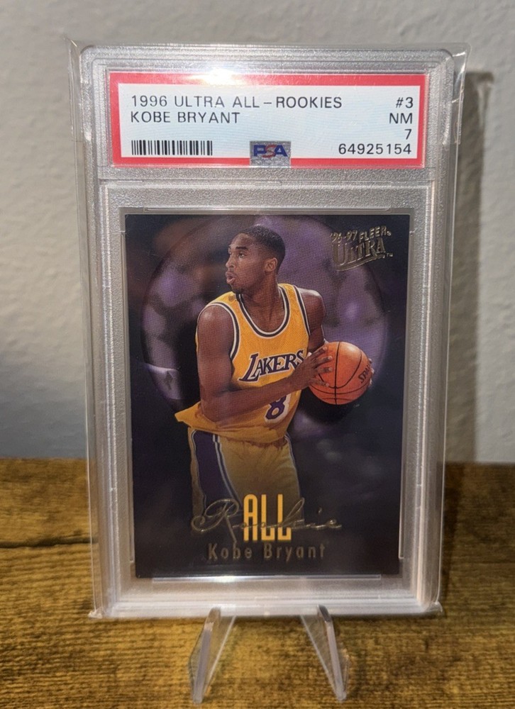 1996 Fleer Ultra All-Rookies Kobe Bryant PSA 7 RC Rookie HOF Lakers