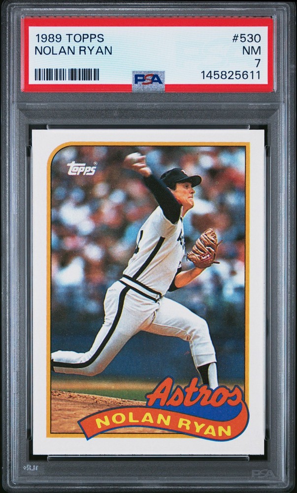 1989 Topps #530 Nolan Ryan PSA 7 view 1