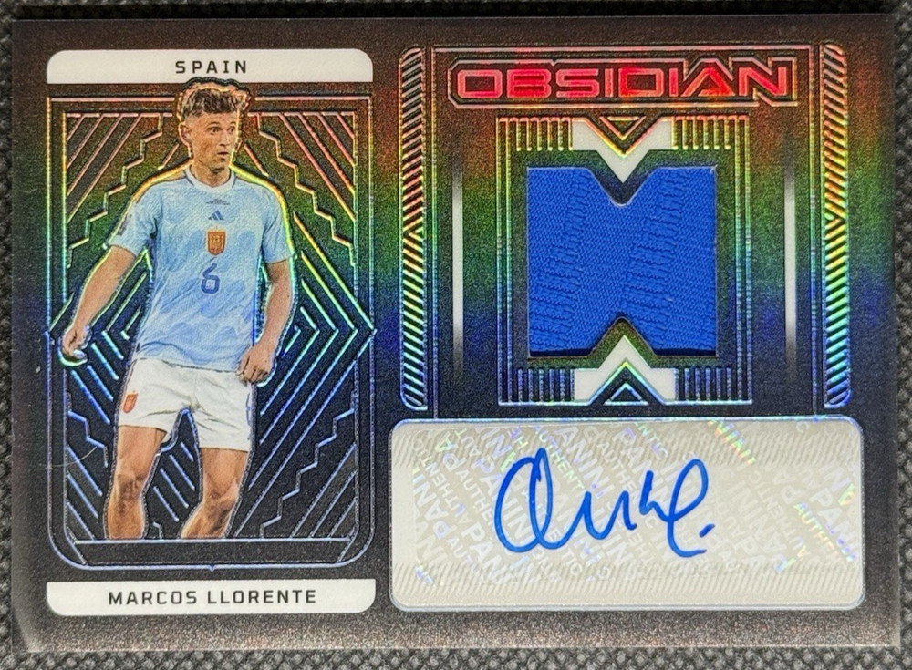2022-23 Panini Obsidian Marcos Llorente AUTO MATCH WORN PATCH /199 #JA-MCL Spain