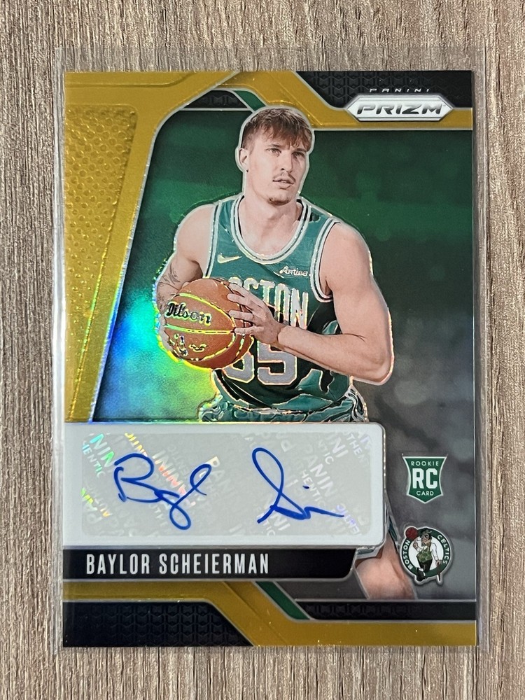 2024-25 Panini Prizm Baylor Scheierman RC Rookie Auto Gold /10 🔥