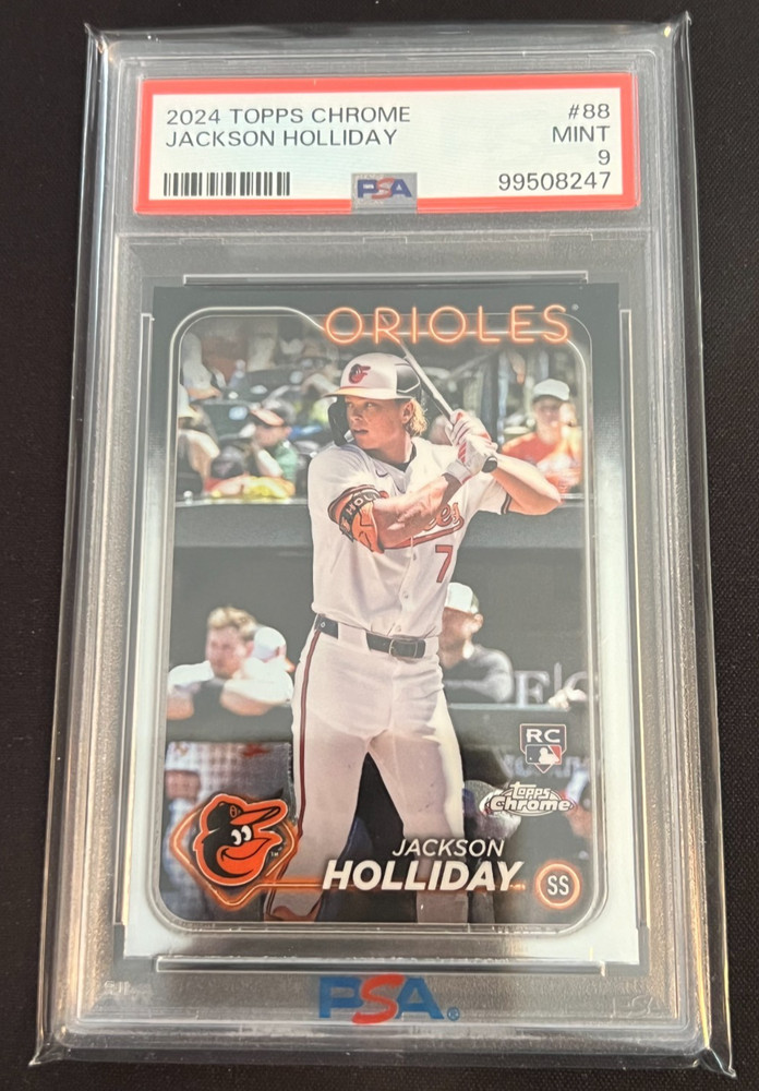 Jackson Holliday 2024 Topps Chrome #88 - PSA 9 (RC) - Baltimore Orioles
