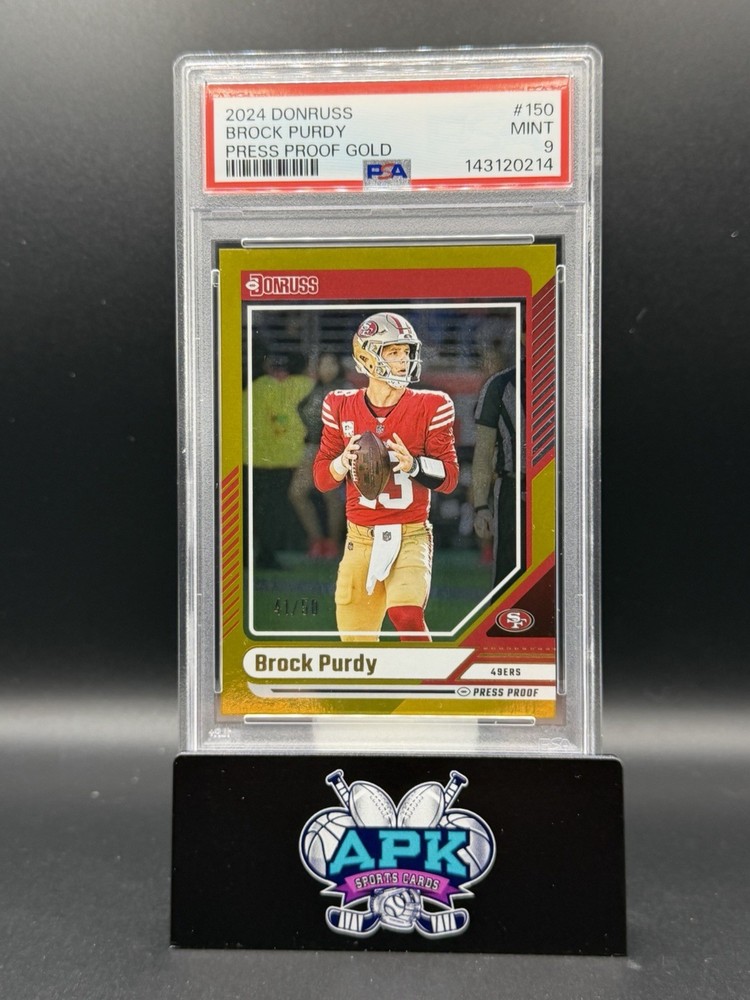 Donruss Brock Purdy Press Proof Gold /50 PSA 9 San Francisco 49ers