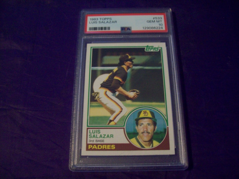 1983 TOPPS #533 LUIS SALAZAR PSA 10