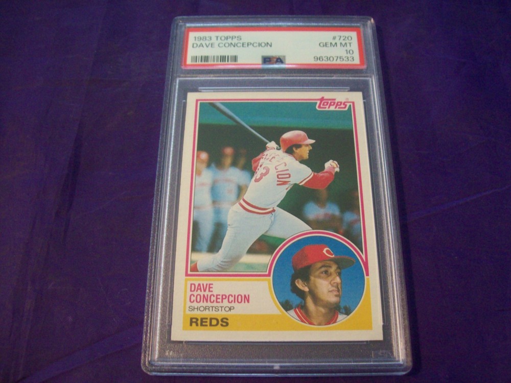 1983 TOPPS #720 DAVE CONCEPCION (REDS) PSA 10 view 1