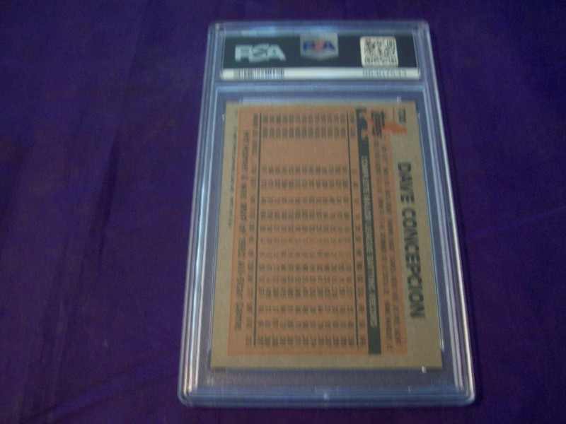 1983 TOPPS #720 DAVE CONCEPCION (REDS) PSA 10 view 2