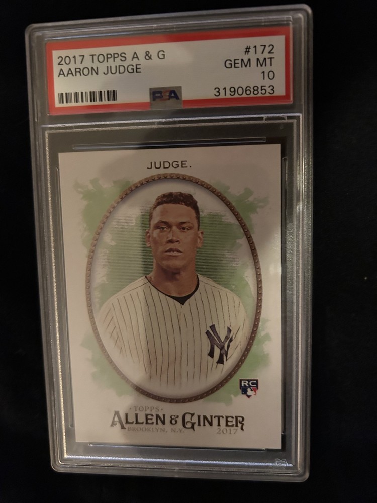 2017 TOPPS ALLEN & GINTER #172 AARON JUDGE ROOKIE RC PSA 10