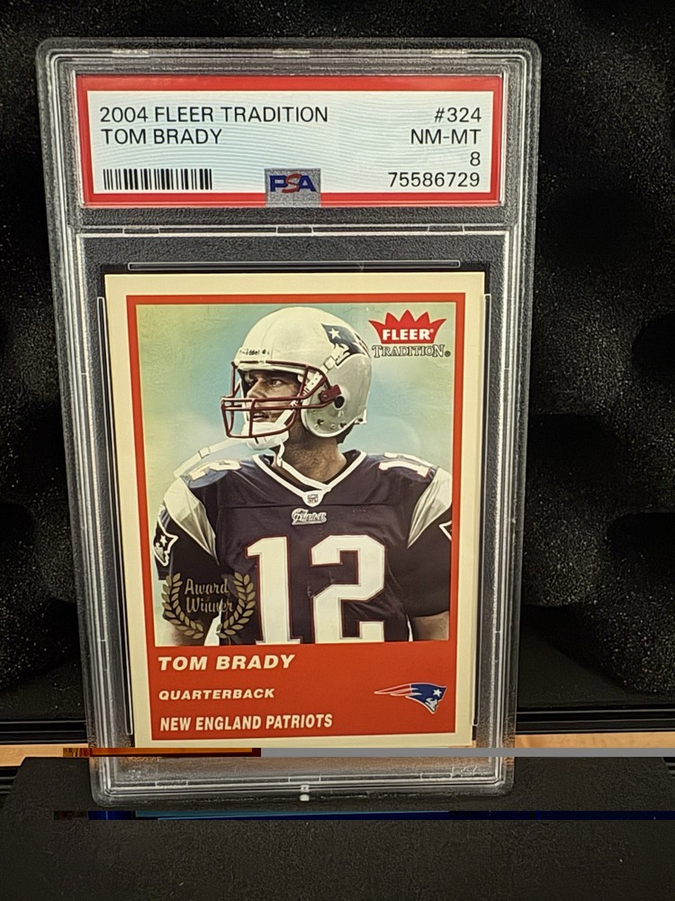 2004 Tom Brady Fleer Tradition PSA 8