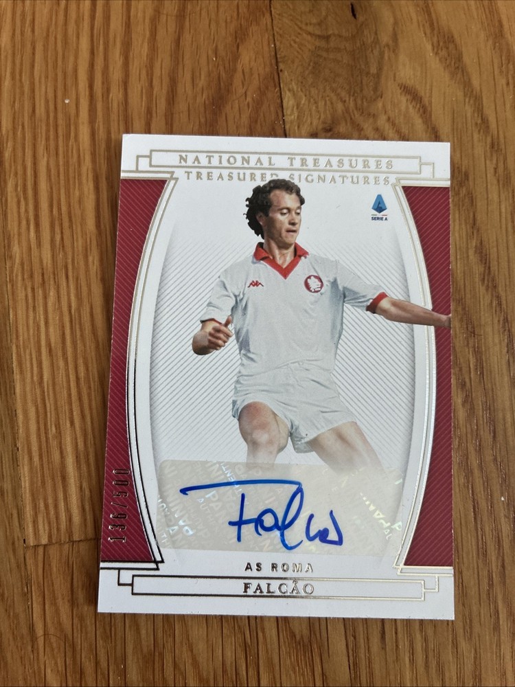 2020-21 Panini National Treasures Signatures Auto FALCAO # /500 Roma