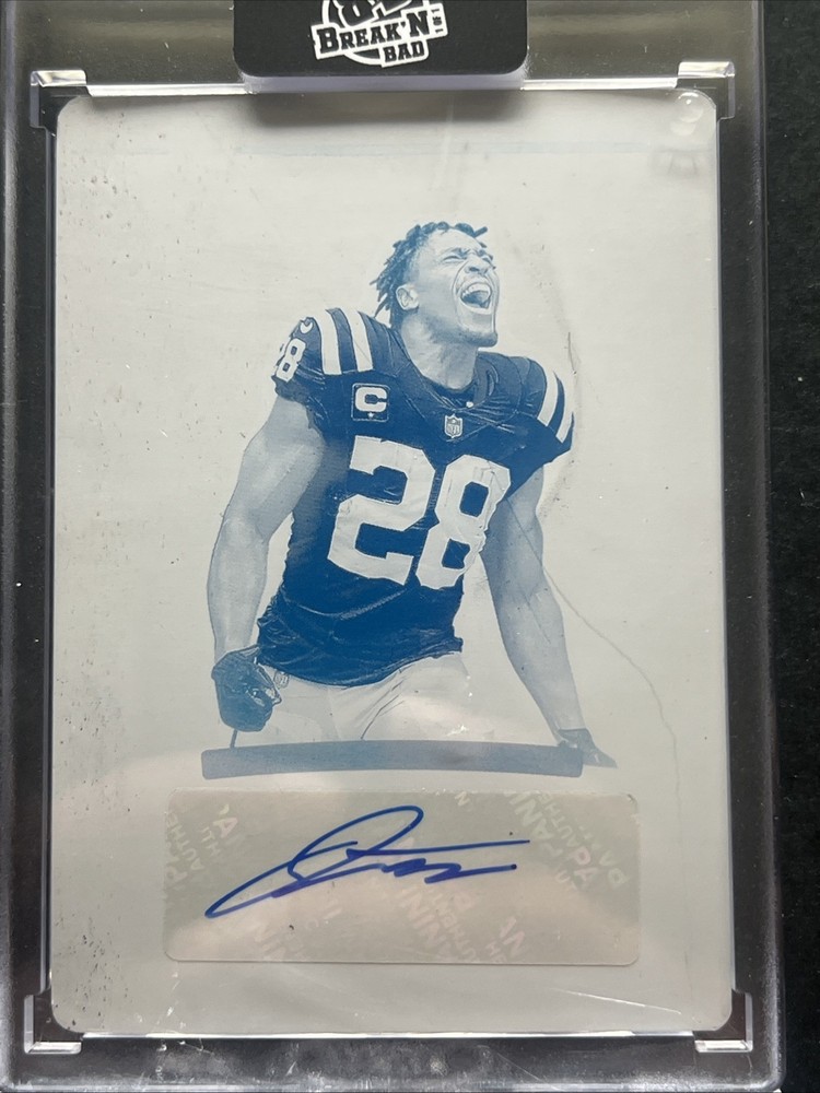 2025 National Treasures Jonathan Taylor Auto 1/1 Genre Graphs Colts view 1