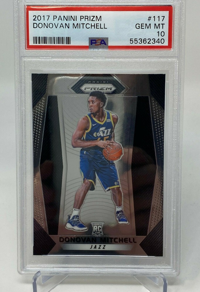 2017 Panini Prizm #117 Donovan Mitchell PSA 10 Rookie Card RC