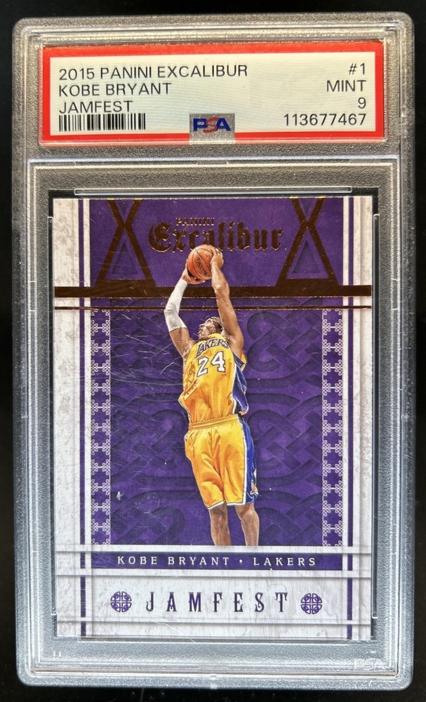 2015-16 Panini Excalibur Kobe Bryant Jamfest #1 Lakers PSA 9