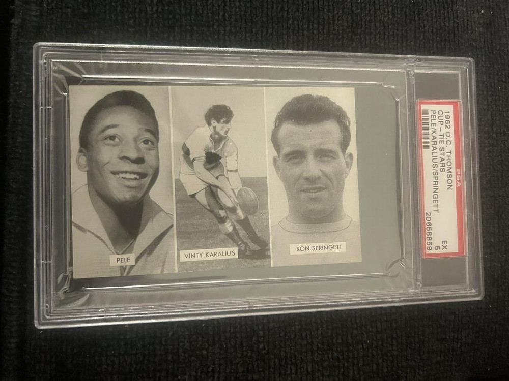 1962 Thomson Cup Pele Karalius Springett PSA 5 Graded Card