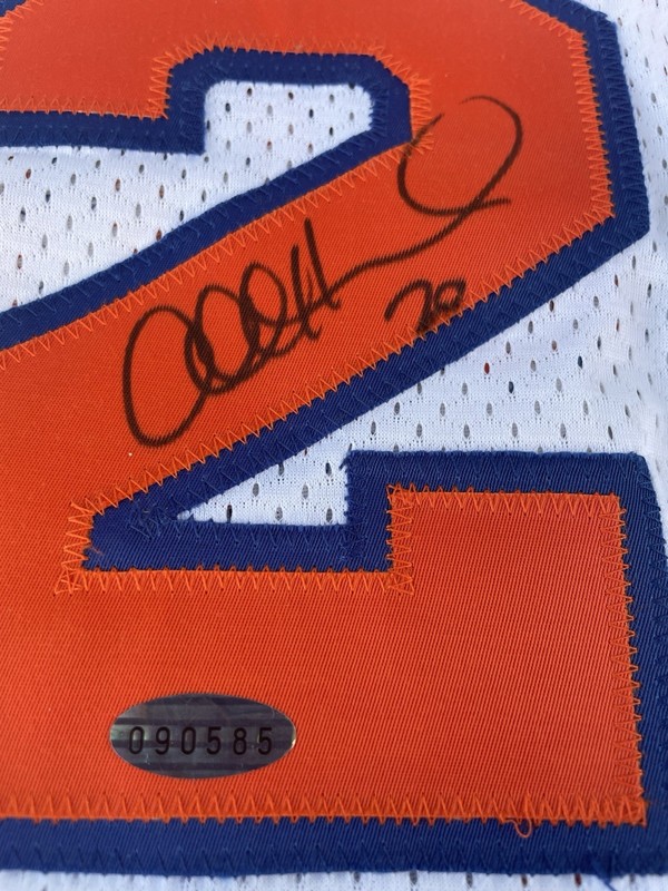 Allan Houston Game Worn NBA Auto Jersey Includes Hologram For Authenticity view 2