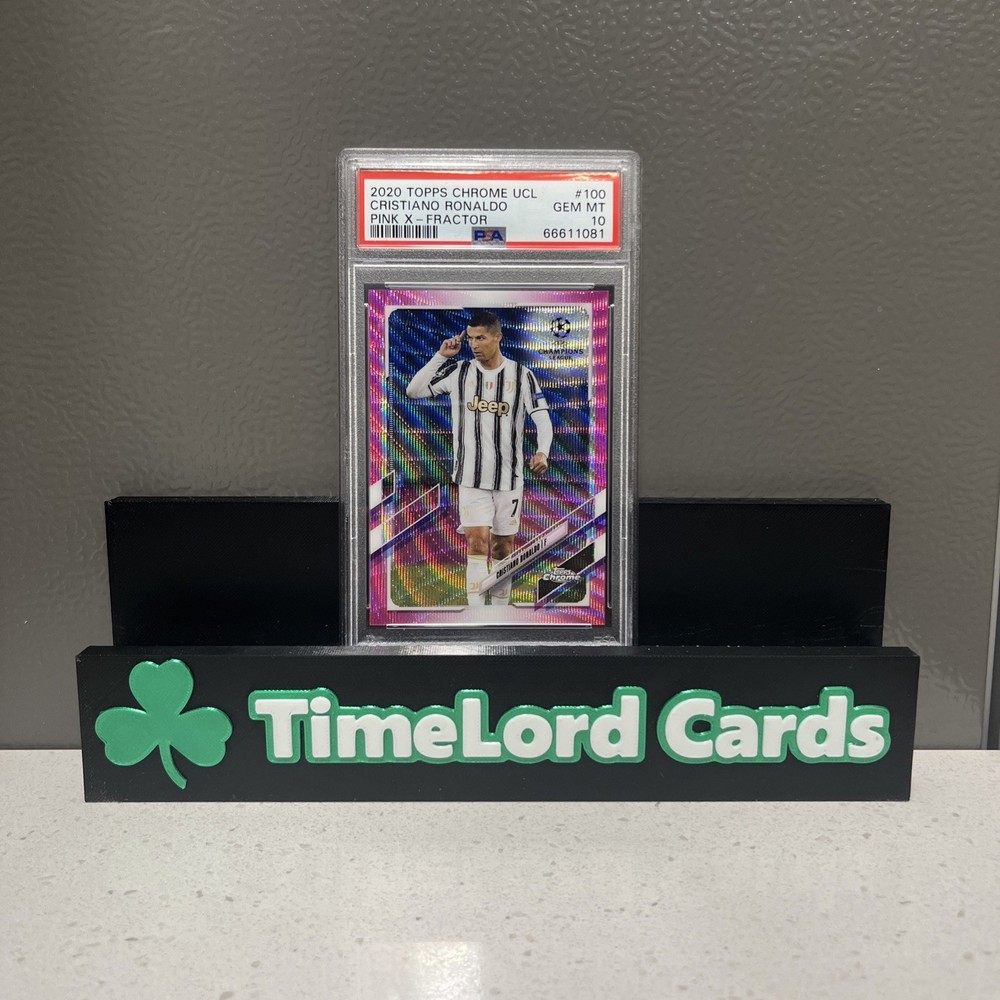 2020 Topps Chrome Cristiano Ronaldo #100 Pink X-fractor PSA 10 