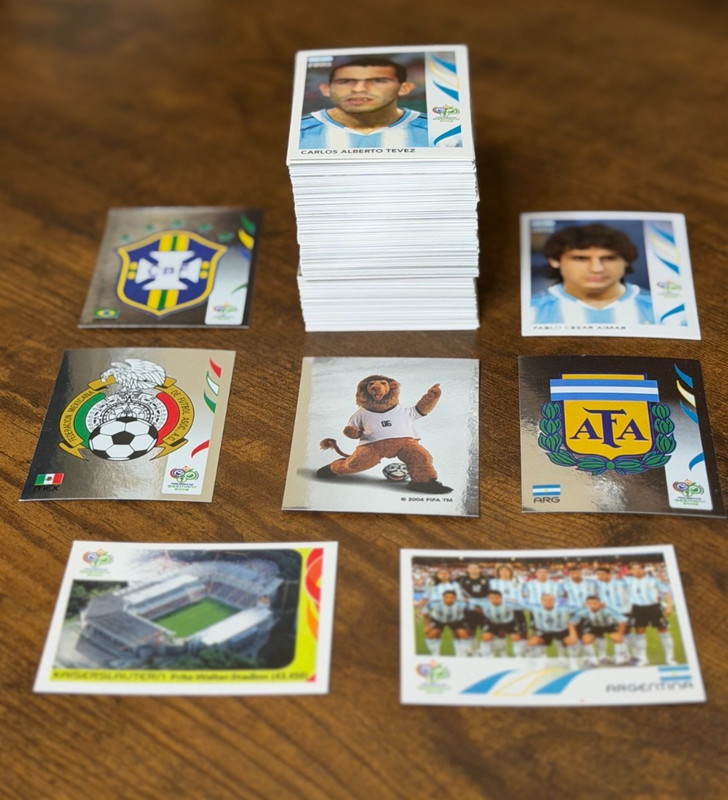 2006 Panini FIFA World Cup Germany HUGE LOT OF 200+ Soccer Cards Stickers Messi view 2