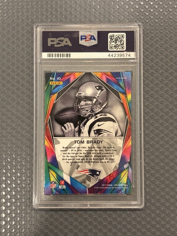 Tom Brady 2017 Prizm Illumination PSA 10 GEM MINT Patriots #10 Rare SSP view 2