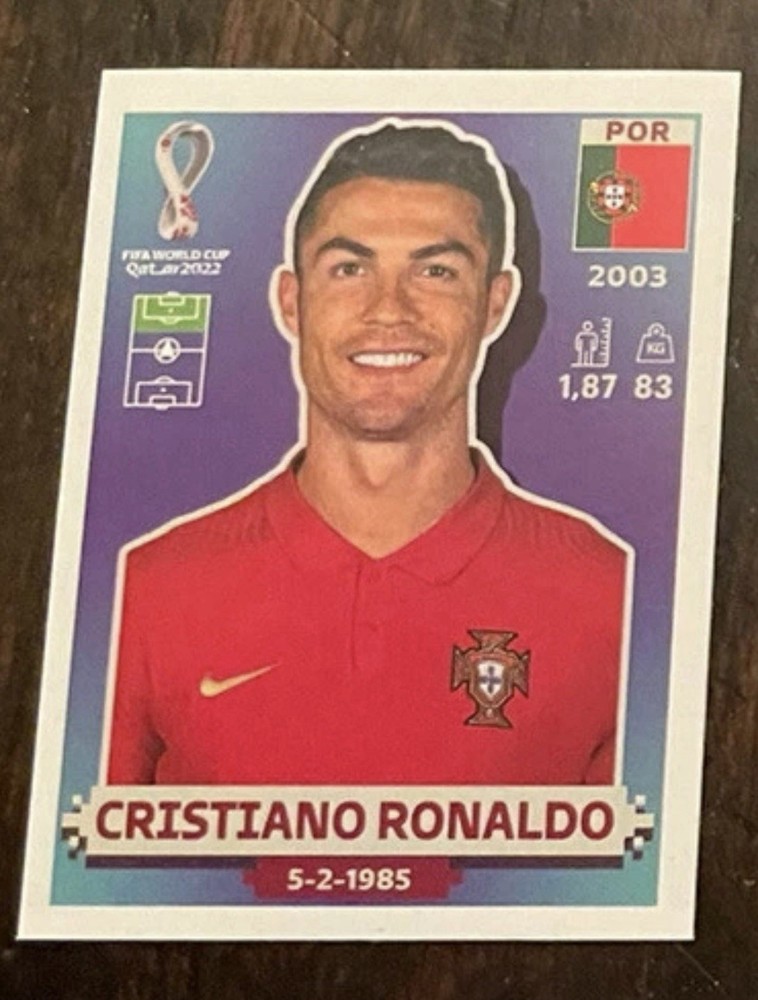 2022 Panini - Portugal 18 Cristiano Ronaldo World Cup Sticker
