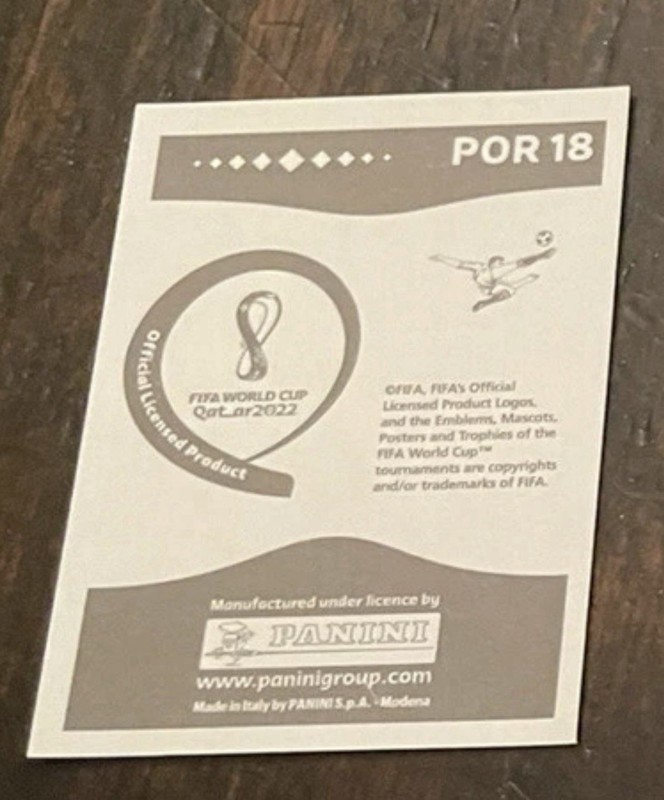 2022 Panini - Portugal 18 Cristiano Ronaldo World Cup Sticker view 2