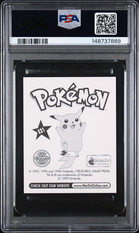 PSA 8 NM/MT 1999 MERLIN POKEMON S21 EEVEE-PRISM view 2