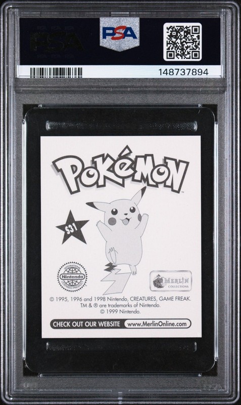 PSA 8 NM/MT 1999 MERLIN POKEMON S31 GARY-PRISM view 2