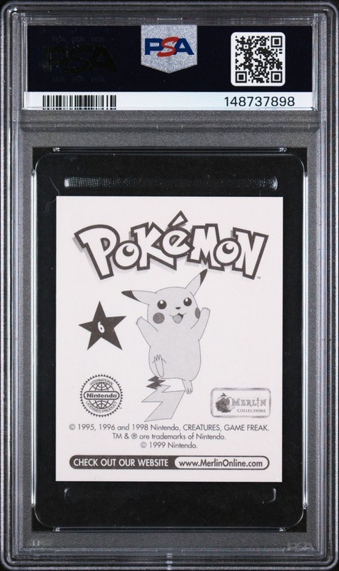 PSA 8 NM/MT 1999 MERLIN POKEMON 6 CHARIZARD view 2