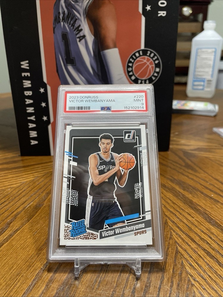 2023 Panini Donruss Victor Wembanyama PSA 9 Rated Rookie #220 San Antonio Spurs