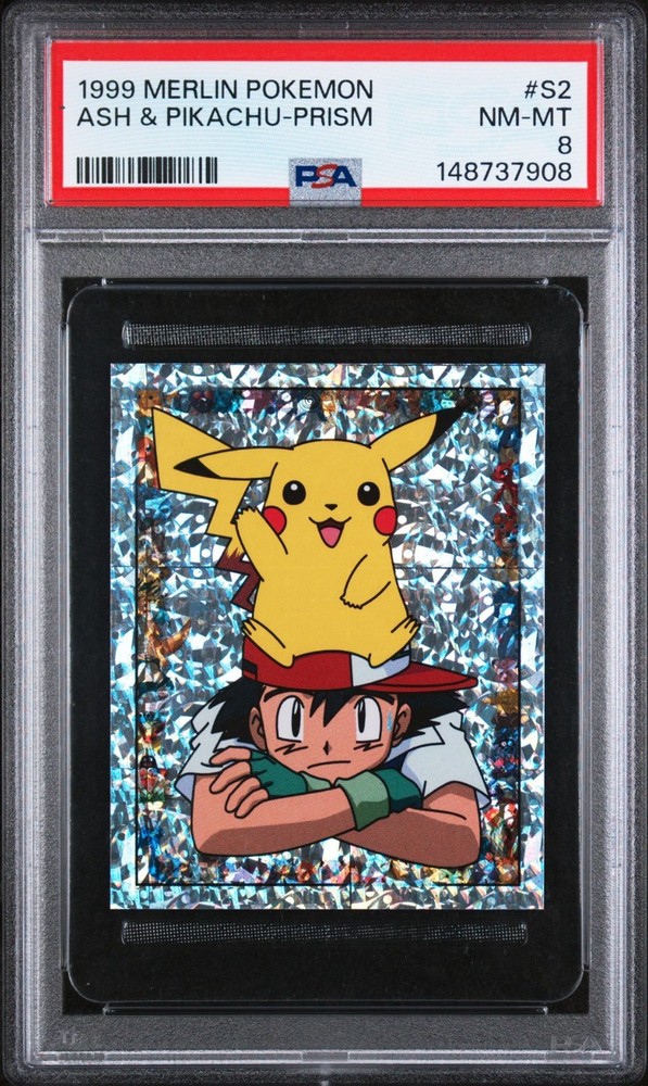 PSA 8 NM/MT 1999 MERLIN POKEMON 25 PIKACHU