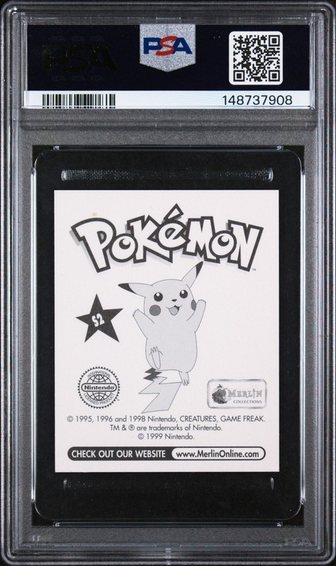 PSA 8 NM/MT 1999 MERLIN POKEMON 25 PIKACHU view 2