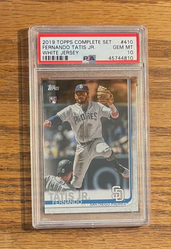 2019 Topps Complete Set Fernando Tatis Jr. #410 White Jersey PSA 10 Gem Mint RC