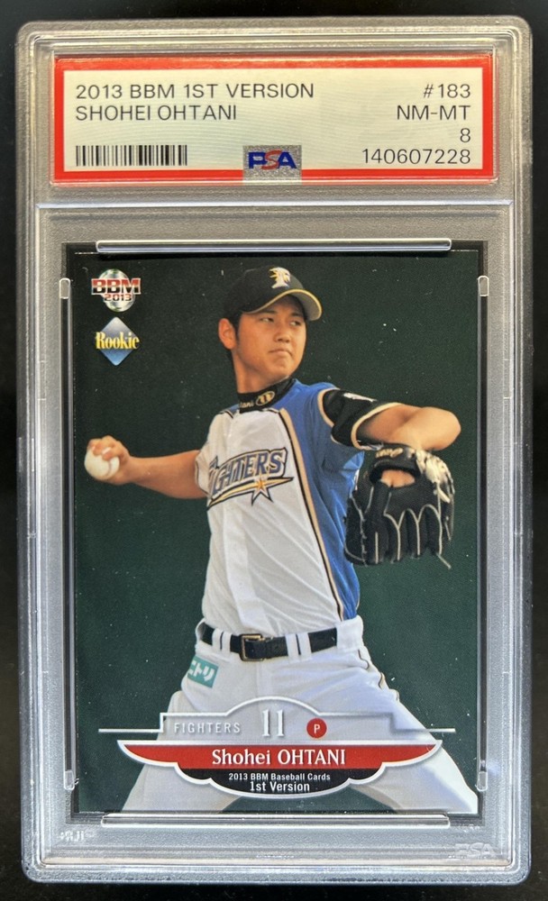 2013 BBM Shohei Ohtani Rookie RC #183 PSA 8