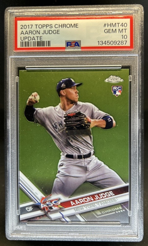 2017 Topps Chrome Update Aaron Judge RC Rookie #HMT40 Yankees PSA 10 GEM MINT