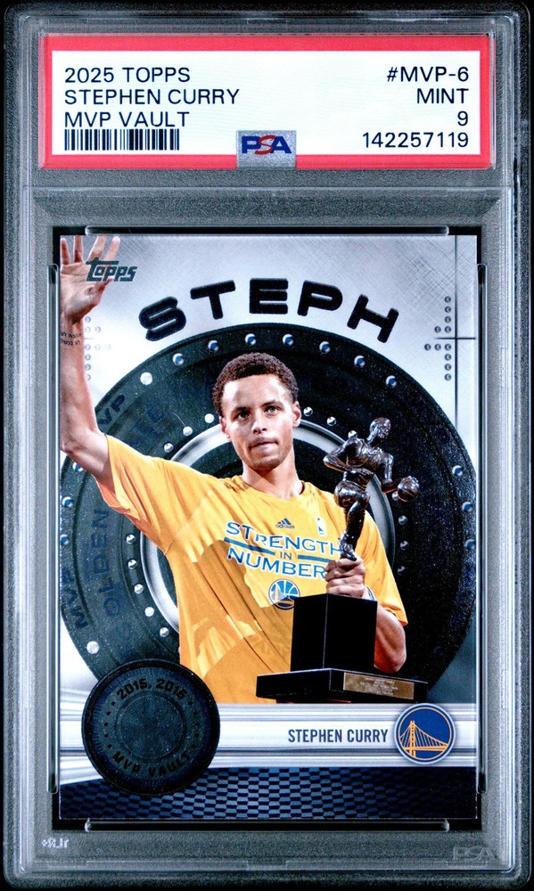 2025 Topps MVP Vault Stephen Curry #MVP-6 PSA 9 MINT