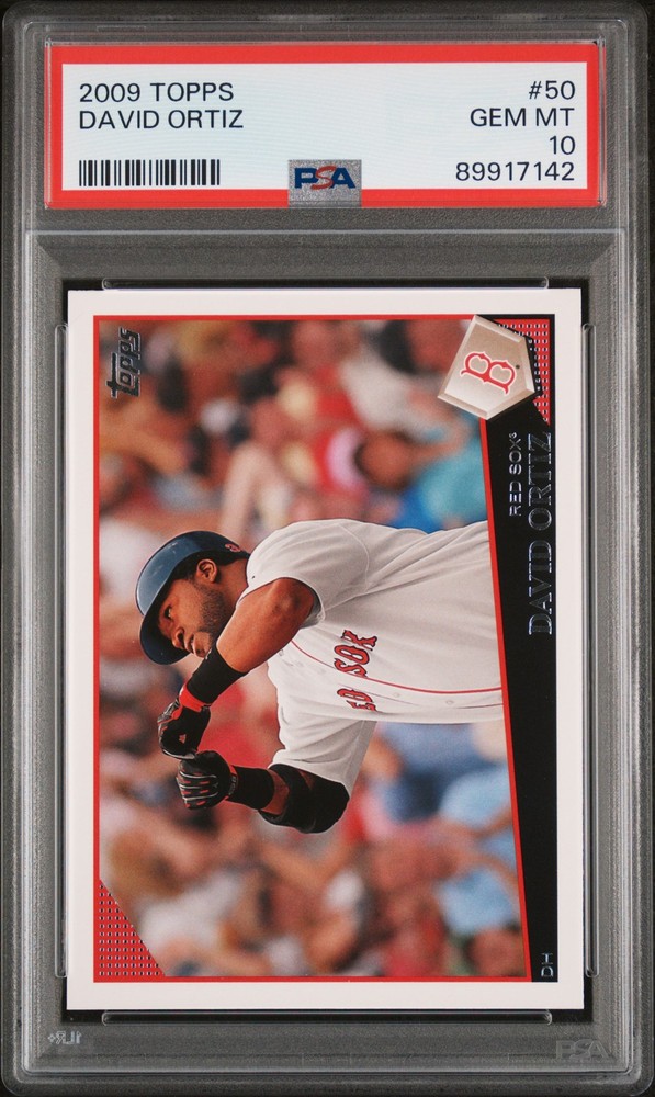 2009 Topps #50 David Ortiz PSA 10 view 1