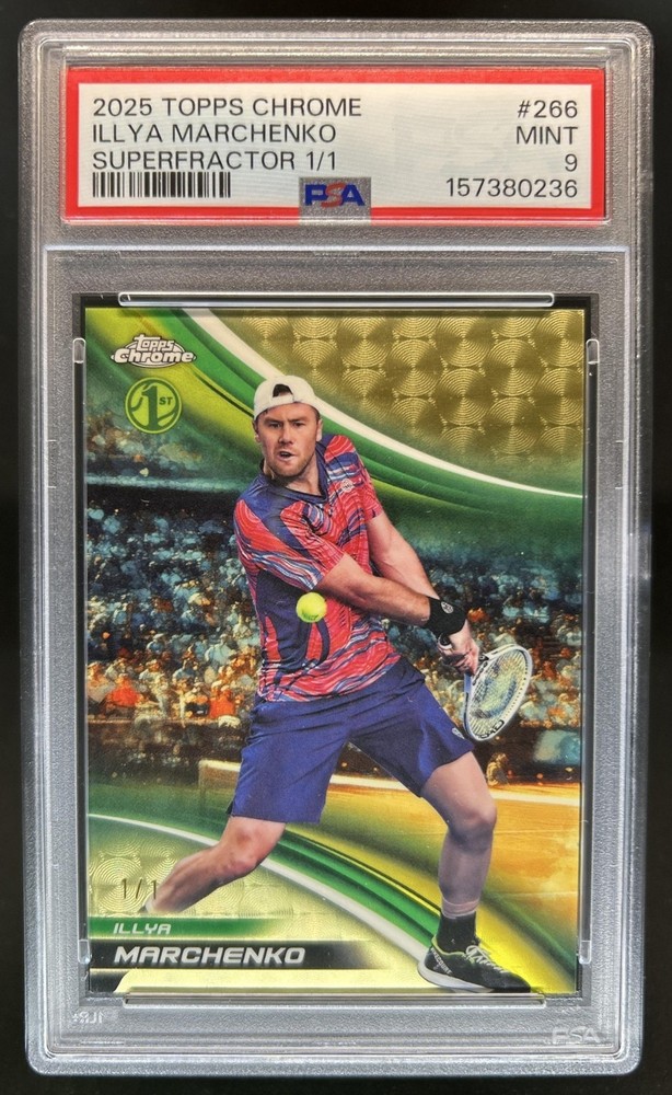 2025 Topps Chrome Illya Marchenko Refractor Superfractor #1/1 PSA 9