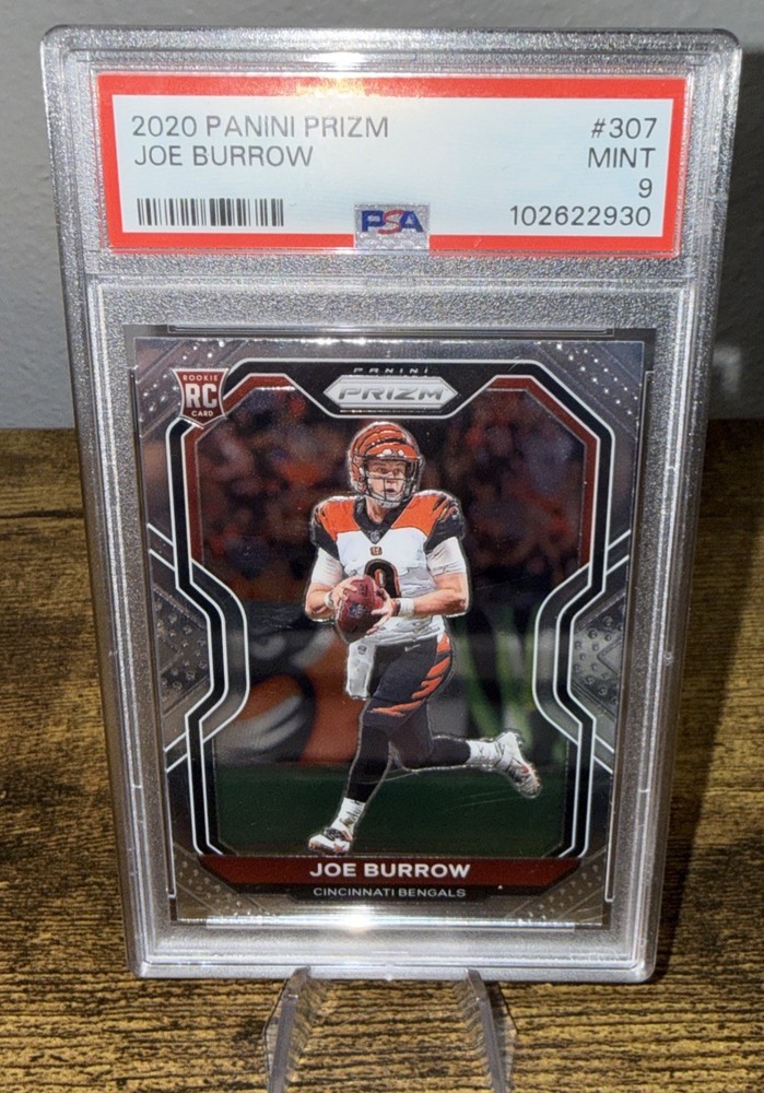 2020 Panini Prizm Joe Burrow #307 Rookie Base PSA 9 Cincinnati Bengals