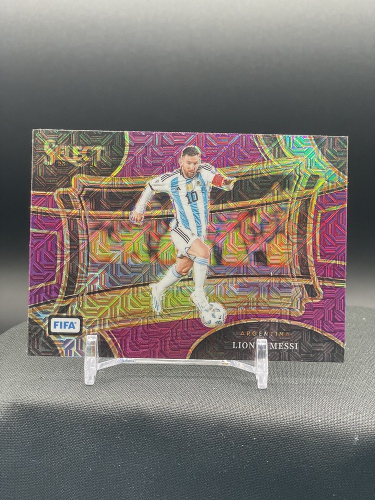 2023-24 Select FIFA Soccer - Lionel Messi - Field Level - Purple Mojo Prizm