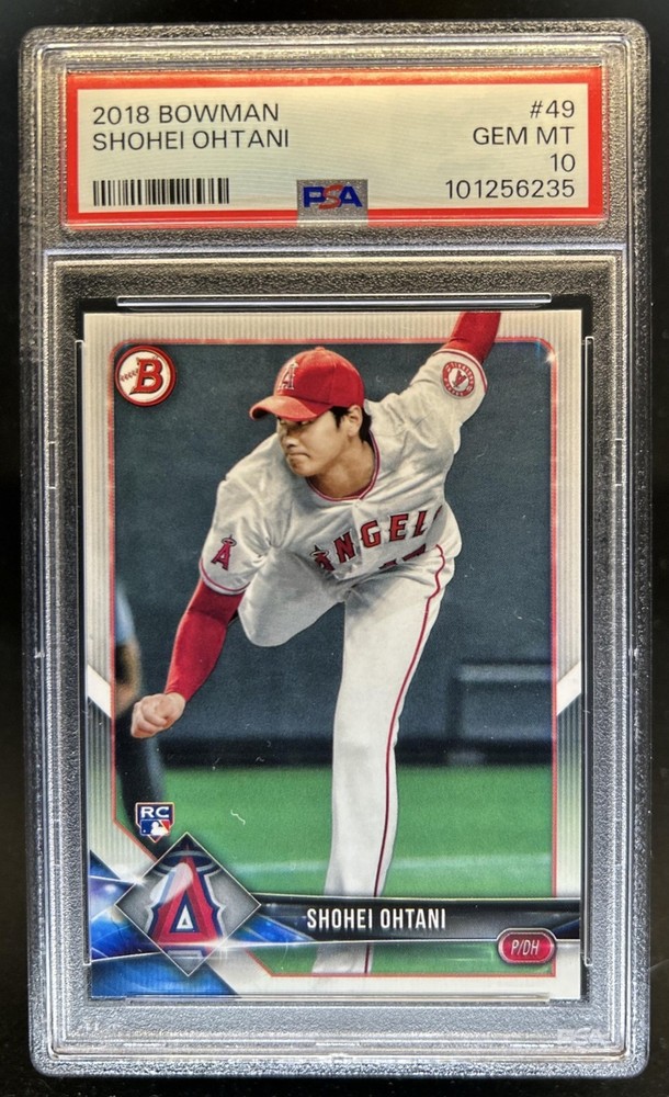 2018 Bowman Shohei Ohtani RC Rookie #49 Angels PSA 10 GEM MINT
