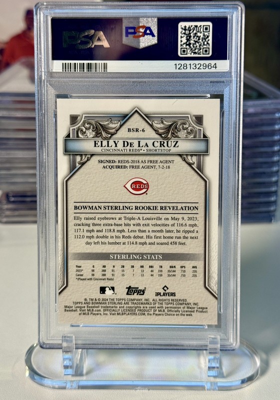 🔥 2024 Bowman Sterling Elly De La Cruz Rookie - PSA 10 🔥 view 2