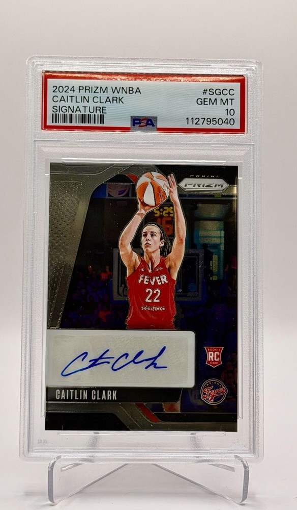 2024 Prizm WNBA Caitlin Clark Signatures RC Auto PSA 10 Indiana Fever LOW POP