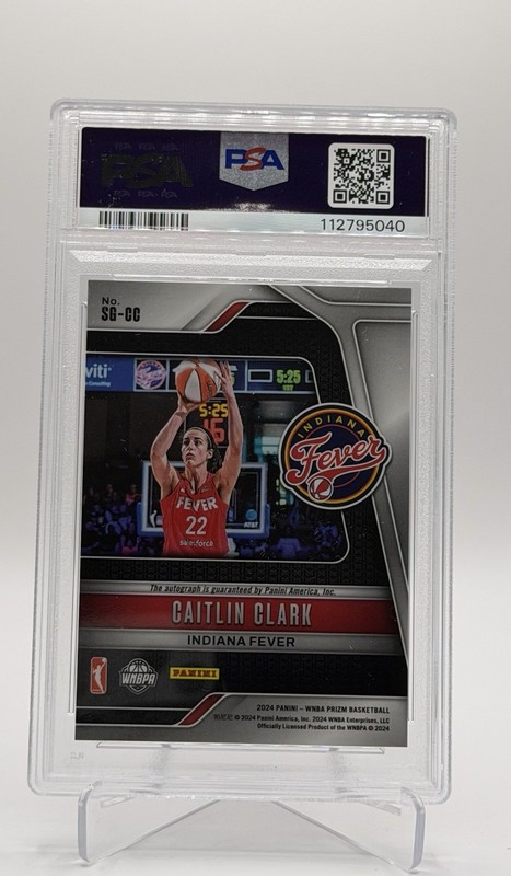 2024 Prizm WNBA Caitlin Clark Signatures RC Auto PSA 10 Indiana Fever LOW POP view 2