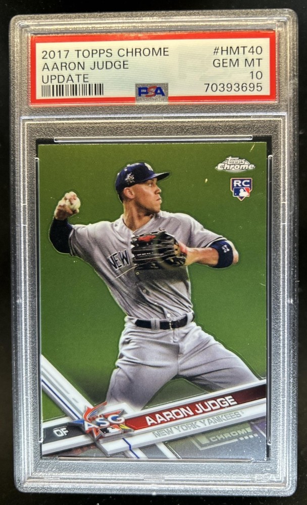 2017 Topps Chrome Update Aaron Judge RC Rookie #HMT40 Yankees PSA 10 GEM MINT