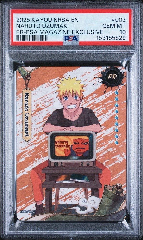 2025 KAYOU NARUTO PSA MAGAZINE EXCLUSIVE #003 NARUTO UZUMAKI PSA 10