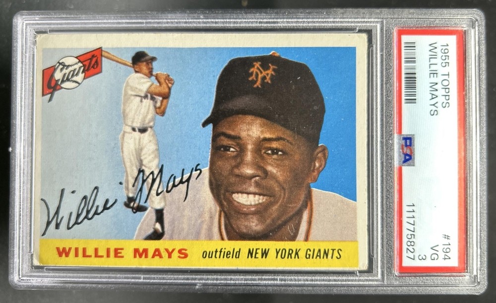 1955 Topps Willie Mays #194 Giants PSA 3
