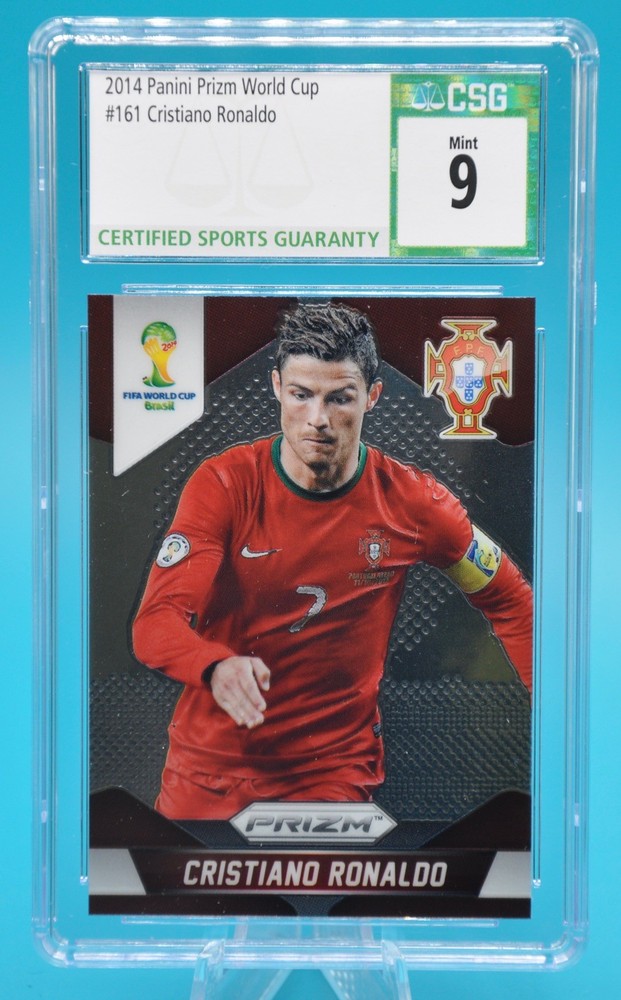 2014 Panini Prizm World Cup Cristiano Ronaldo #161 CSG CGC 9 Mint Portugal