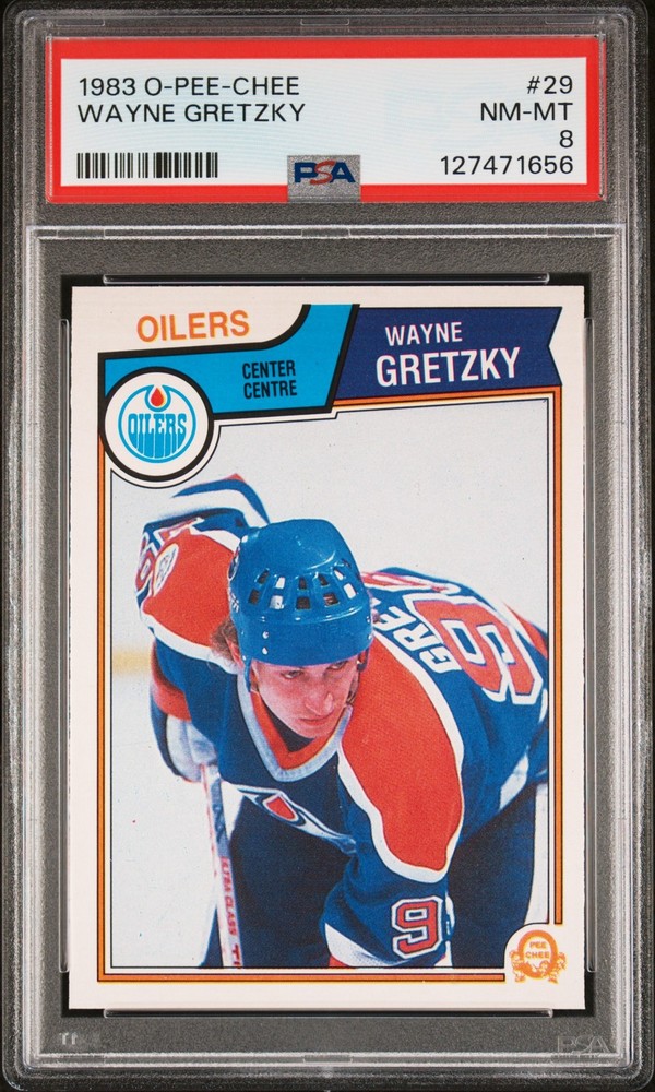1983 O-Pee-Chee OPC #29 Wayne Gretzky HOF PSA 8 Oilers